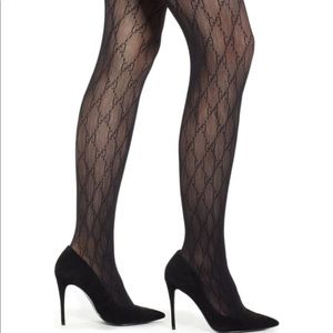 gucci logo tights